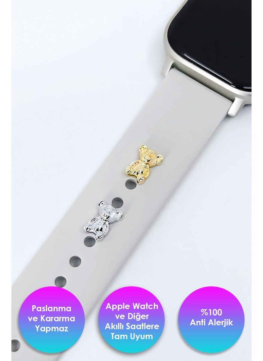 BP Tattoo - Apple Watch Compatible Teddy Bear Figure Band Accessory Smart Watch and Bracelet Charm - Image 1