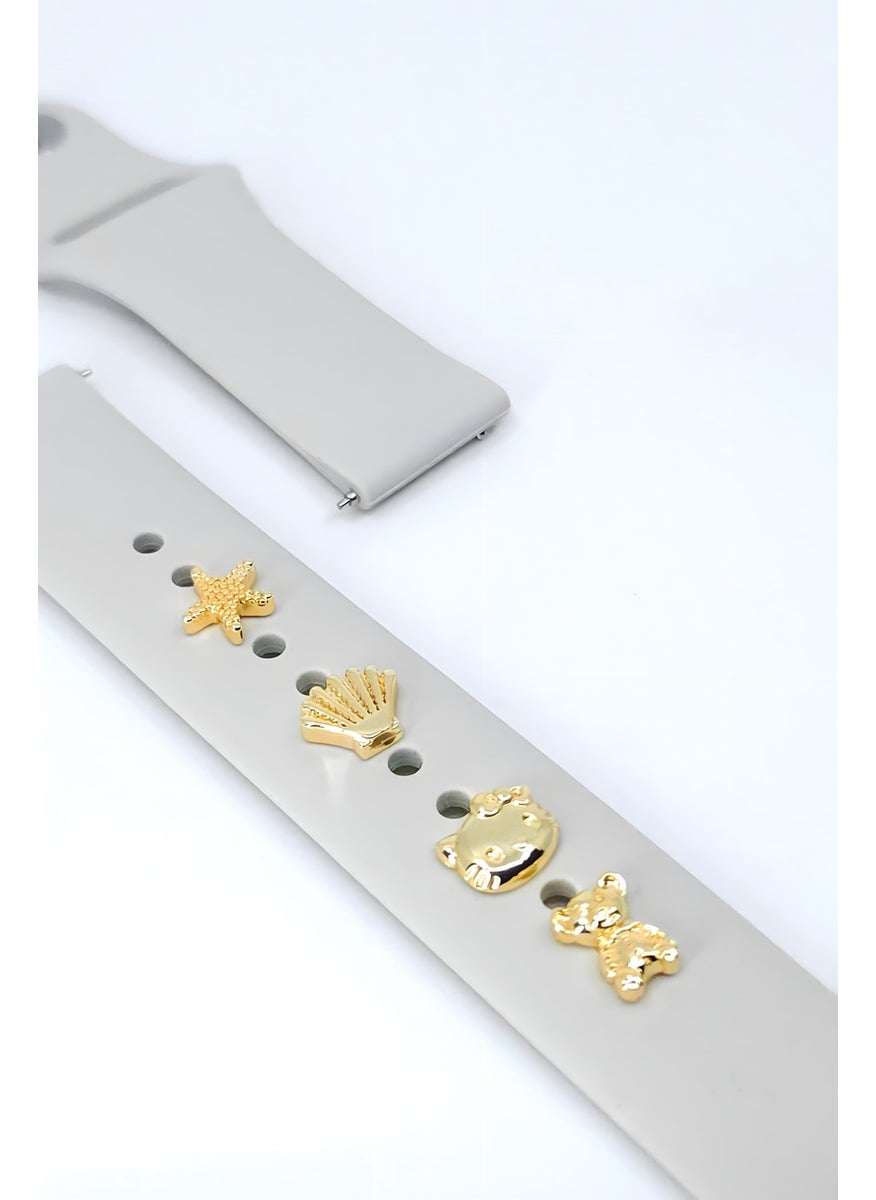 BP Tattoo - Apple Watch Compatible Teddy Bear Figure Band Accessory Smart Watch and Bracelet Charm - Image 1