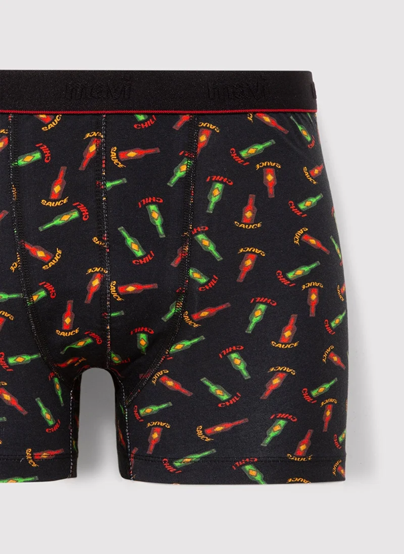 Mavi Printed Black Boxers