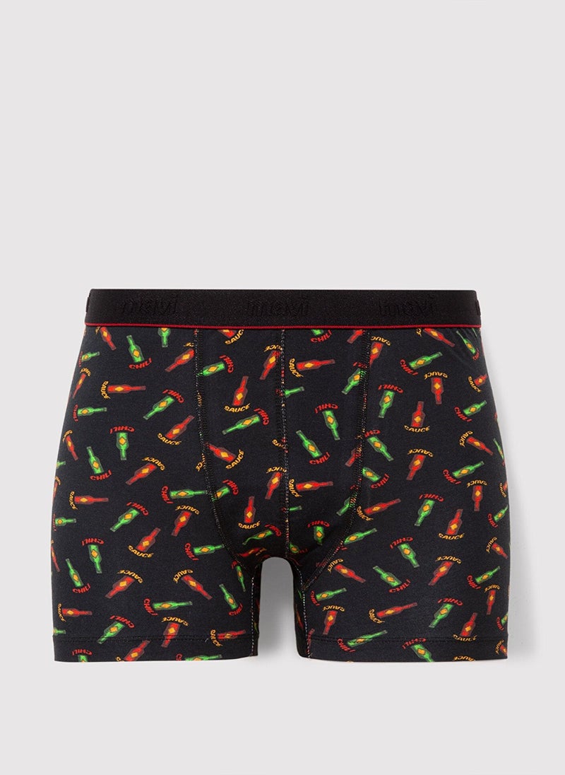 MAVI Printed Black Boxers - Image 1