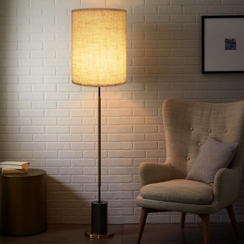 YoflowX Tall Lampshades Set of 2 Beige Linen Drum Lampshades 11 Top x 11 Bottom x 12 High Lamp Shade Lamp Shades Replacement for Table and Floor Lamps Pendant Light Handcrafted Easy Assembly - Image 3