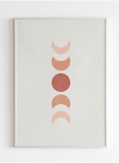 Abstract Boho Print (Contemporary / Minimalist Moon Art) Hi-Res Giclée Print, also available Framed