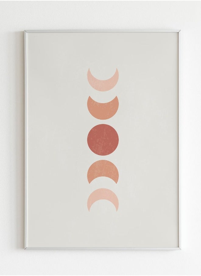 Generic - Abstract Boho Print (Contemporary / Minimalist Moon Art) Hi-Res Giclée Print, also available Framed - Image 1