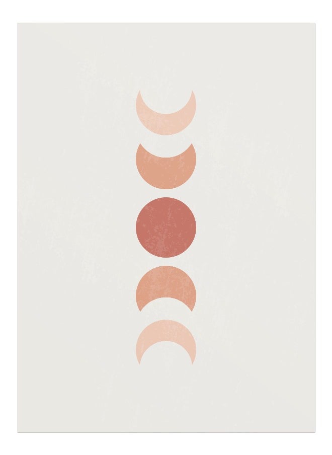 Generic - Abstract Boho Print (Contemporary / Minimalist Moon Art) Hi-Res Giclée Print, also available Framed - Image 1