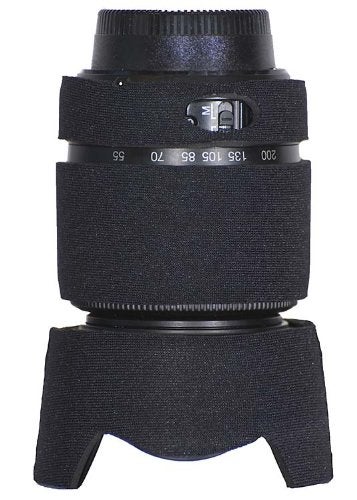LENSCOAT غطاء عدسة LensCoat لنظام نيكون 55-200 مم f/4-5.6 G ED AF-S DX - غلاف حماية عدسة الكاميرا (أسود) - Image 1