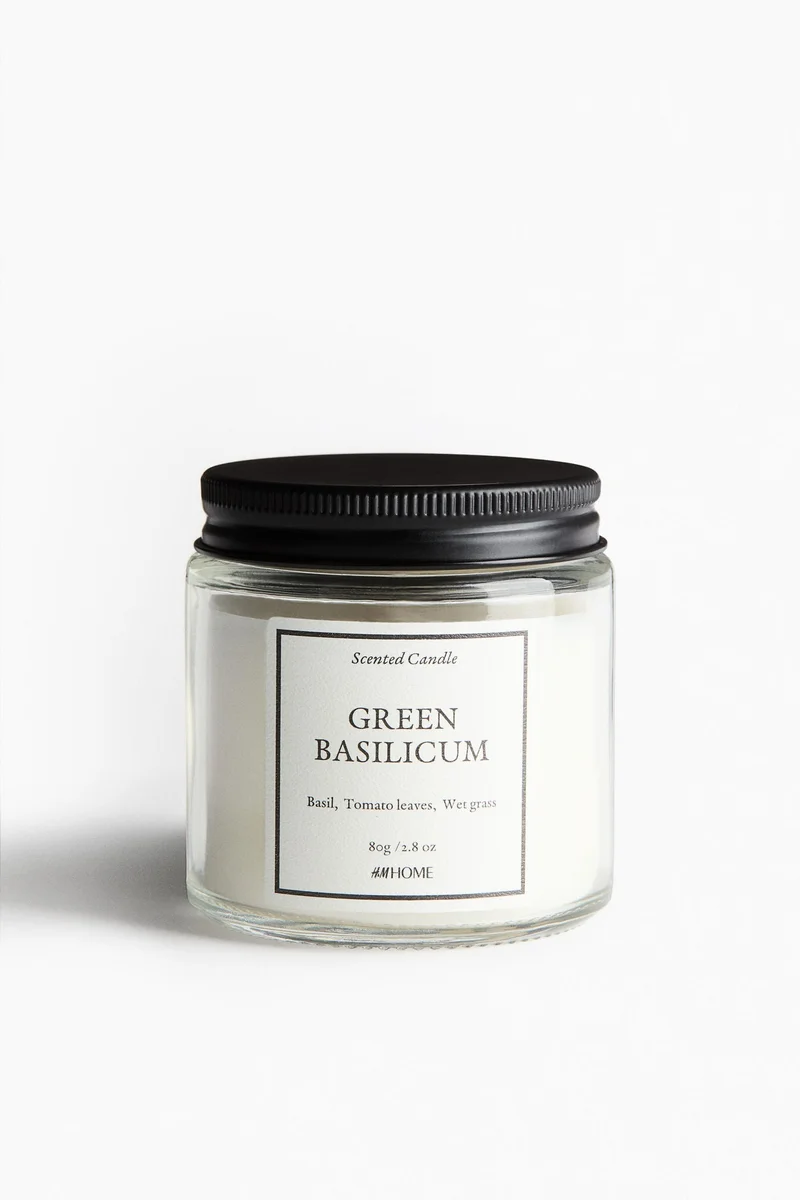 H&M Scented candle in glass holder