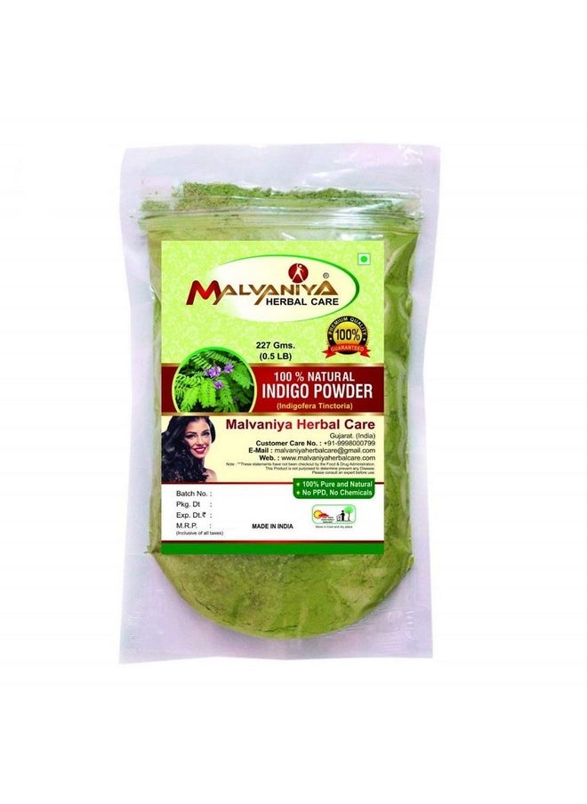 MALVANIYA HERBAL CARE - Indigo Powder For Hair (227 Grams) - Image 1