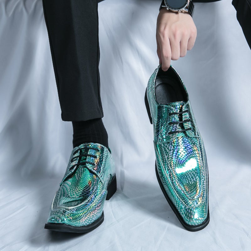 Business Men'S Formal Shoes Fairy Chelsea Leather Shoes British Men'S Wedding Pointed Men'S Business Oxford Shoes - Image 3