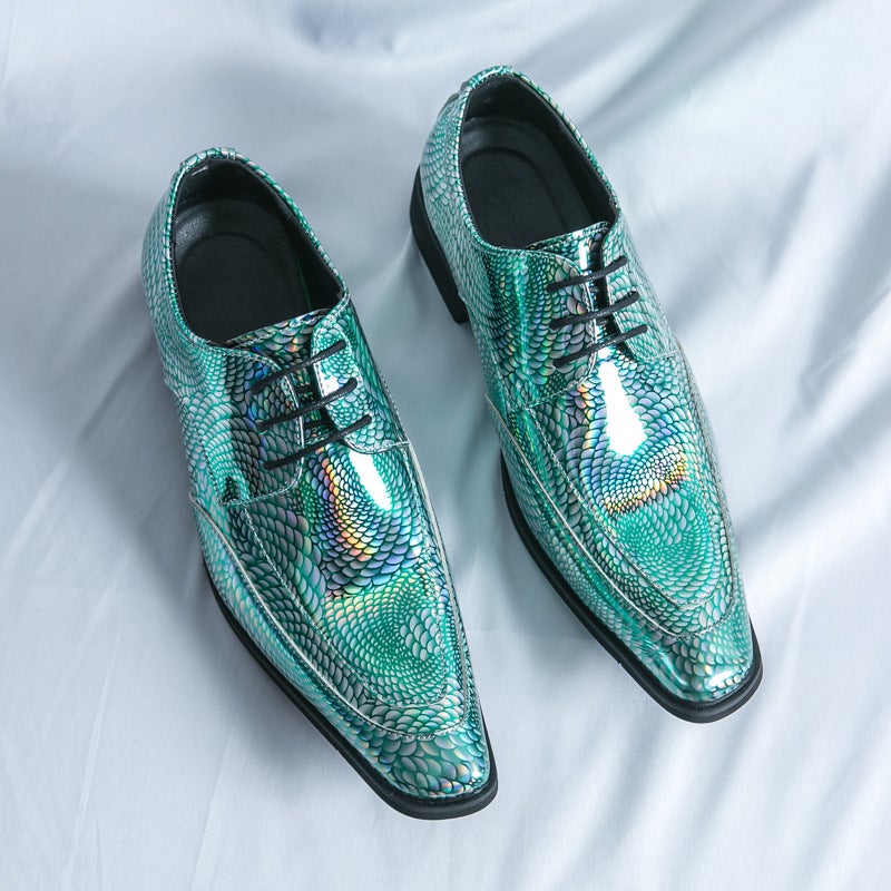 Business Men'S Formal Shoes Fairy Chelsea Leather Shoes British Men'S Wedding Pointed Men'S Business Oxford Shoes - Image 2