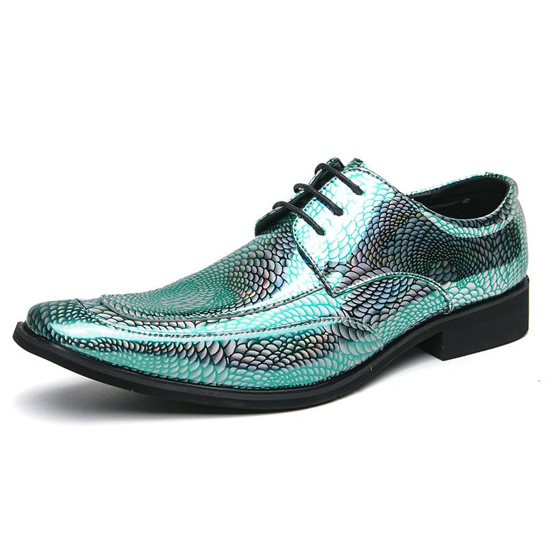 Business Men'S Formal Shoes Fairy Chelsea Leather Shoes British Men'S Wedding Pointed Men'S Business Oxford Shoes - Image 1