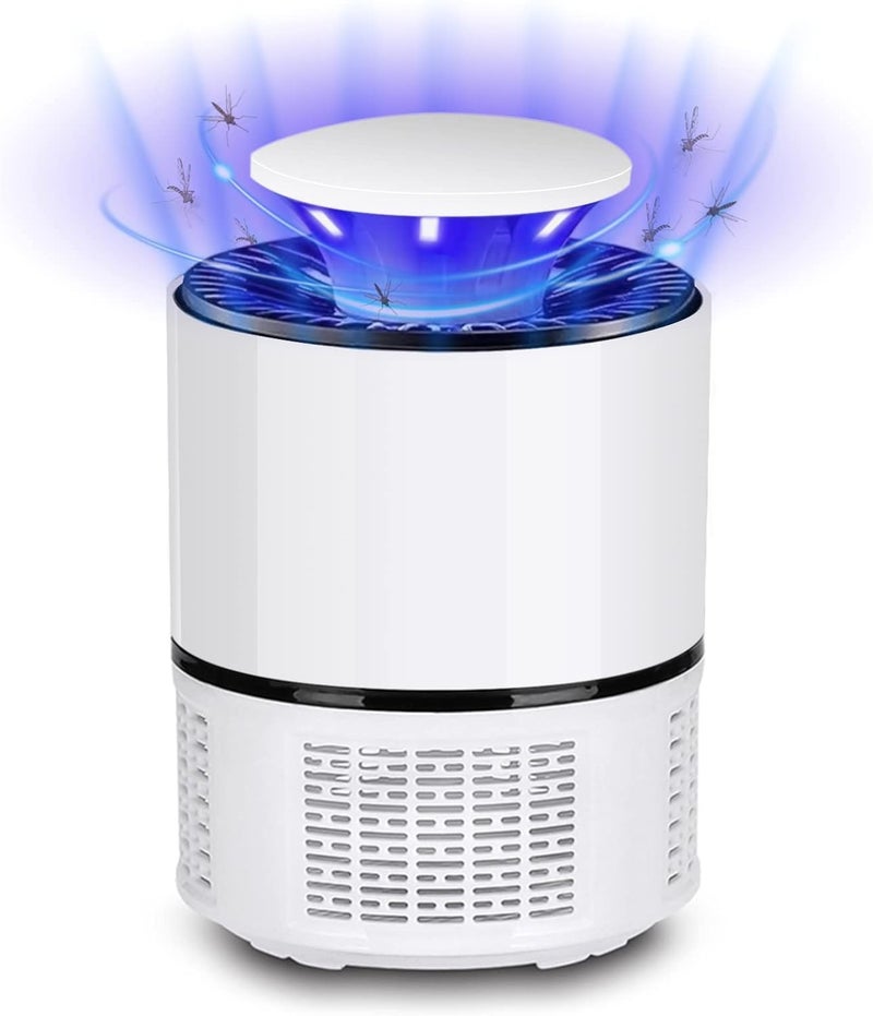 FUIN Bug Zapper, Fruit Flies Trap, Electric Mosquito & Fly Zappers/Killer - Insect Attractant Trap Powerful Little Gnats, Hangable Mosquito Lamp for Home, Indoor, Outdoor, Patio (White) - Image 1