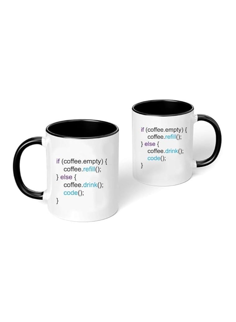 برينت شوب فور مي كوب قهوة Coder سعة 11 أونصة - حافظ على مستويات الكافيين عالية وتدفق التعليمات البرمجية الخاصة بك - هدية للمبرمج - مهندس البرمجيات - المطور - المبرمجون - الأصدقاء - زملاء العمل - Image 2