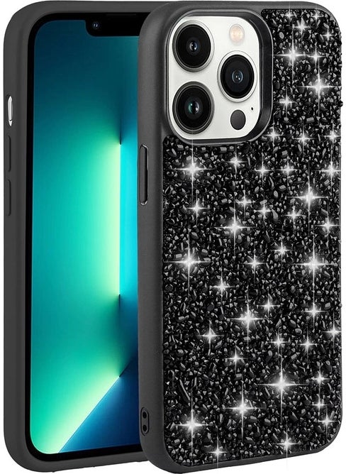 Apple iPhone 13 Pro Max Case Shiny Stone Design Linea Cover
