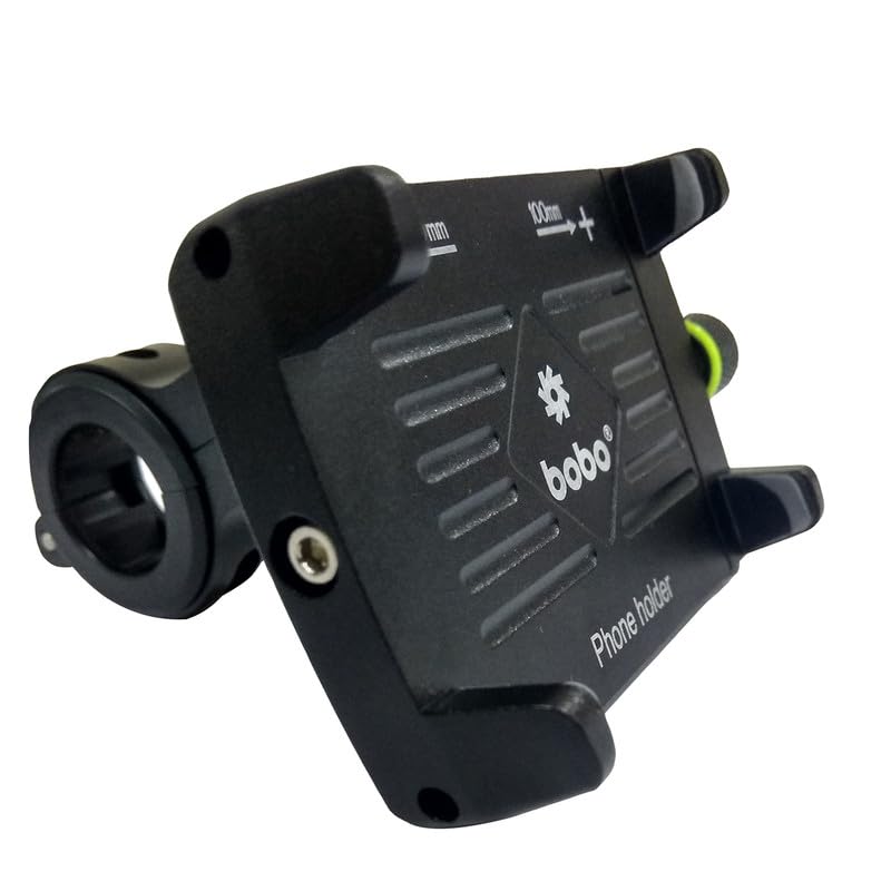 Bobo BM3 Aluminium Waterproof Bike/Motorcycle/Scooter Mobile Phone Holder Mount, Ideal for Maps and GPS Navigation (Black) - Image 1