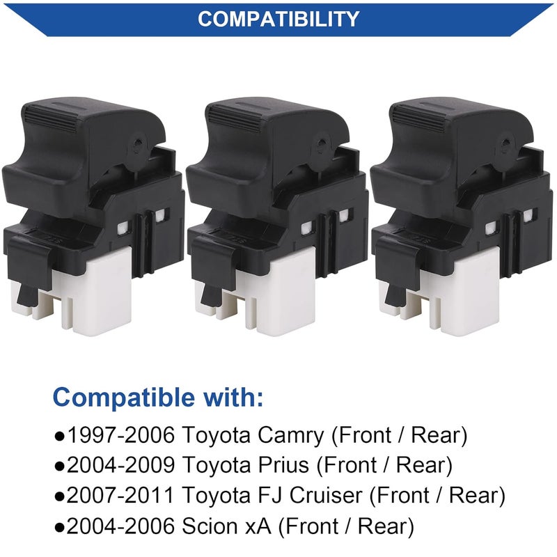 Obaee 3pcs Power Window Switch for Toyota & Scion - Image 2