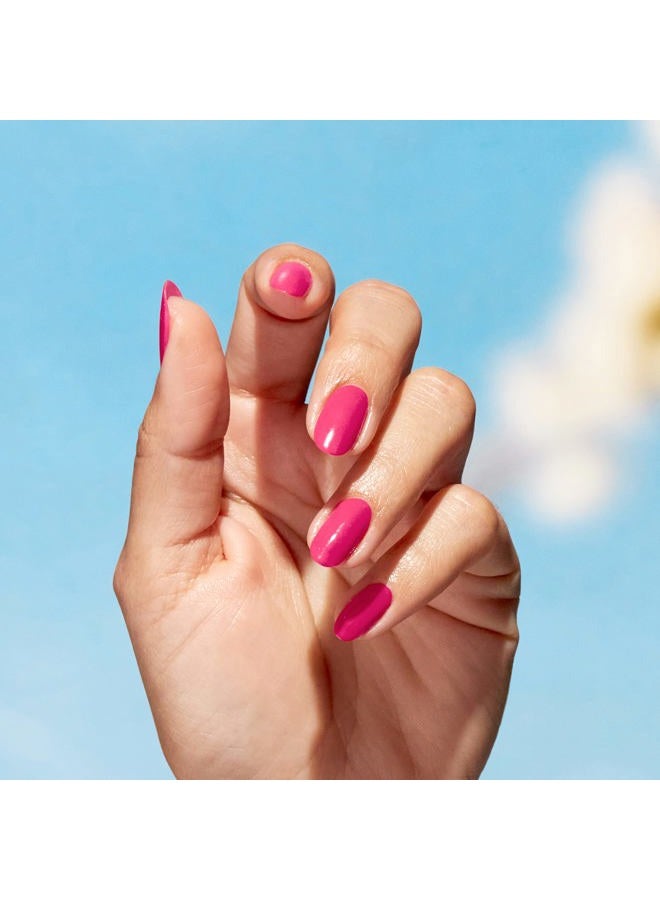 OPI Nature Strong A Kick in the Bud | Opaque Bright Pink Crème Natural Origin Nail Polish | Plant Based, Vegan, Cruelty Free - Image 4