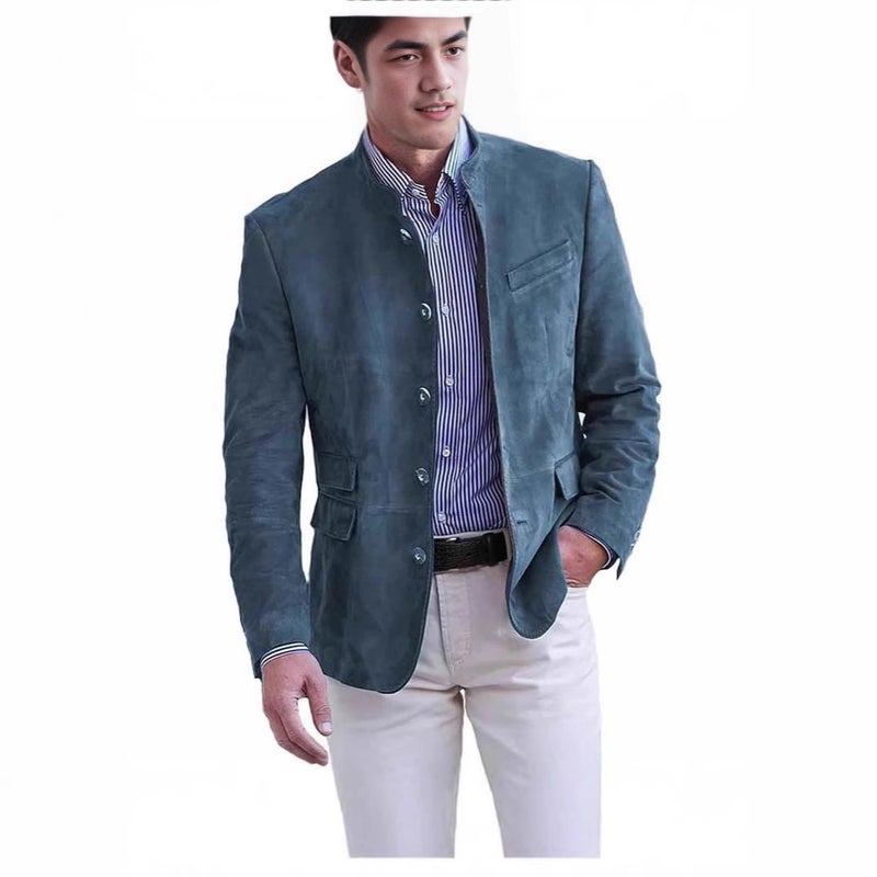 Mens Corduroy Retro Casual Blazer Jacket - Image 3