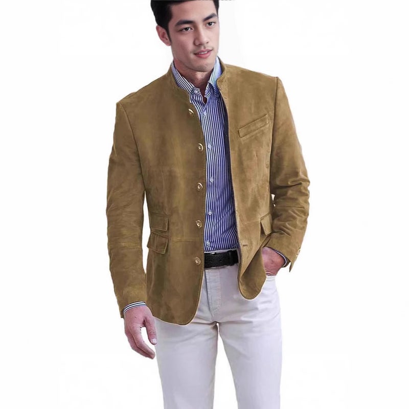 Mens Corduroy Retro Casual Blazer Jacket - Image 2