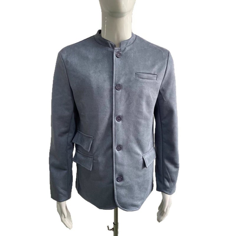 Mens Corduroy Retro Casual Blazer Jacket - Image 5