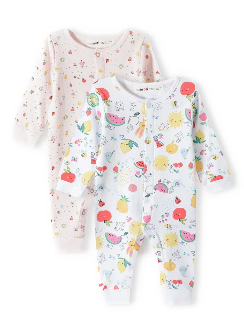 MINOTI Baby Girls 2-Pack Romper