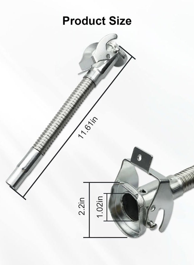 YUANTUO Jerry Can Spout, Long-Nose Flexible Jerry Can Nozzle Fits for Wavian or VALPRO NATO Jerry Fuel Can, Set of 2 - Image 4
