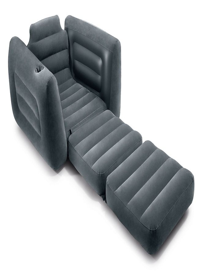 INTEX - Pull-Out Inflatable Chair with Pump 1.17m x 2.24m x 66cm - Image 1