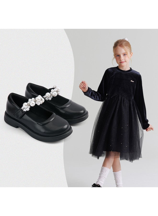 DEESHA Pearl Decorated】girls' Leather Shoes, Autumn 2025, Fashionable And Versatile Performance Shoes For Students, Single Shoes - Image 2