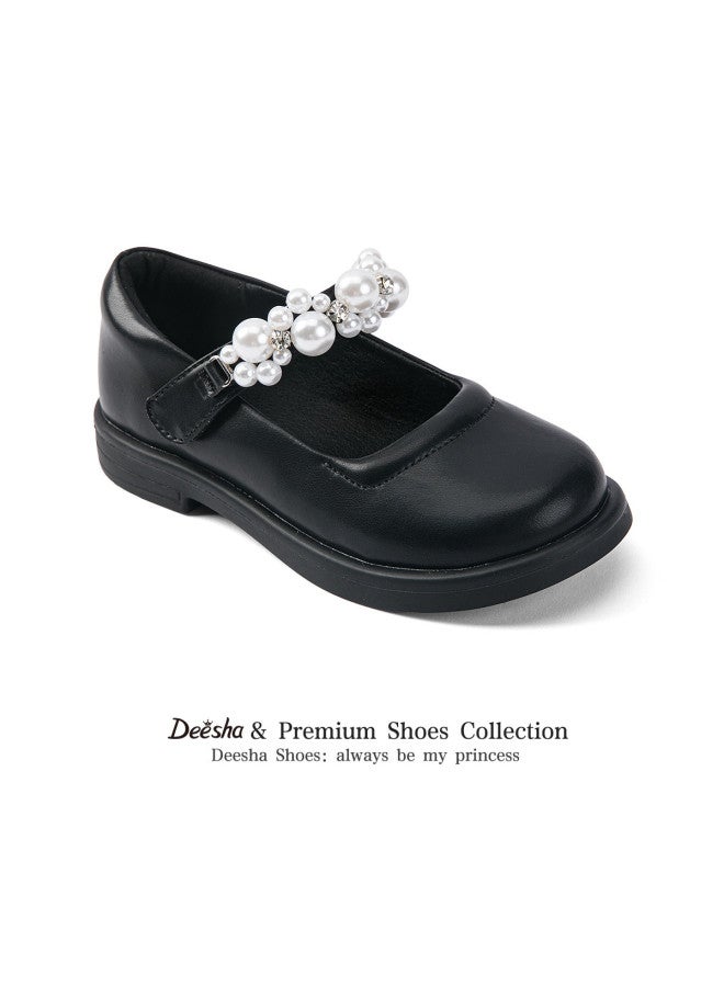 DEESHA Pearl Decorated】girls' Leather Shoes, Autumn 2025, Fashionable And Versatile Performance Shoes For Students, Single Shoes - Image 4