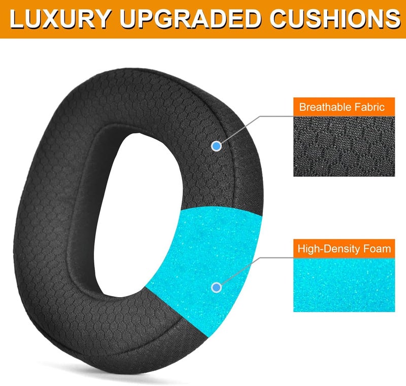 defean Stealth 700 Gen3 Ear Pads defean Replacement Ear Cushions Compatible with Turtle Beach Stealth 700 Gen 3 (700 Gen3) Wireless Gaming Headset (Mesh Fabric) - Image 4