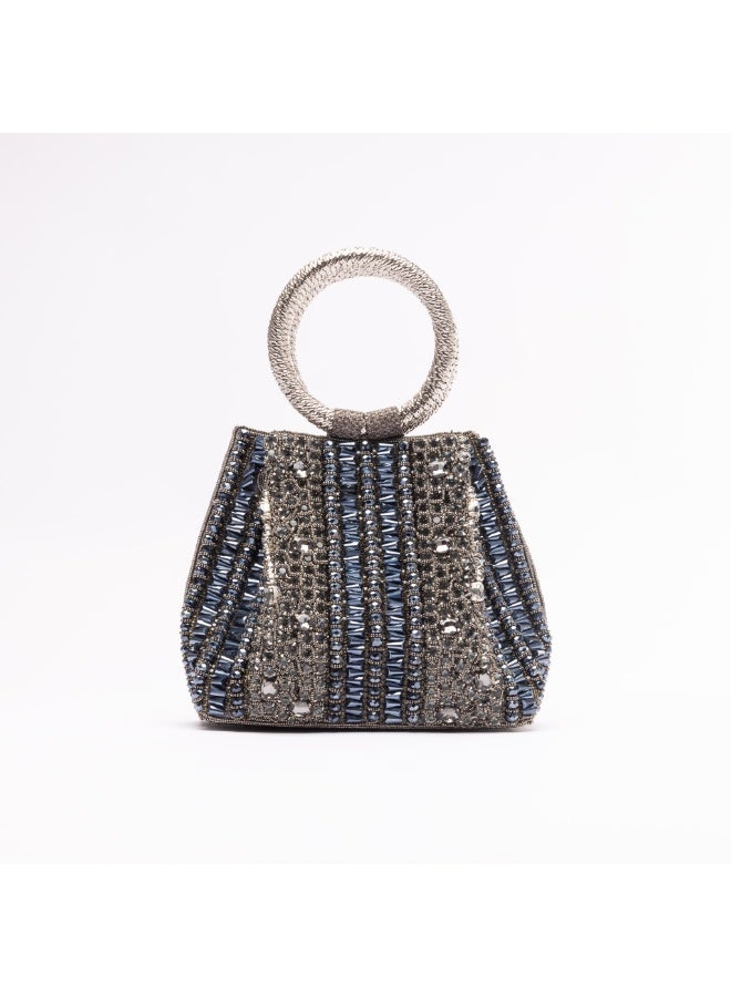 Crystalicious Sadie Handcrafted by Artisans Satchel Glass Bead Decorations Occasion Ready Style From Day To Night - Image 1