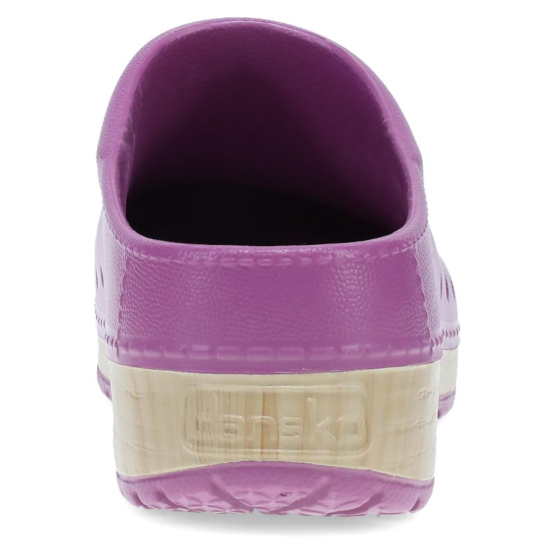 Dansko Kane Slip-On Mule Clog - Lightweight Cushioned Comfort and Removable EVA Footbed with Arch Support - Easy Clean Uppers Orchid 8.5-9 M US - Image 5