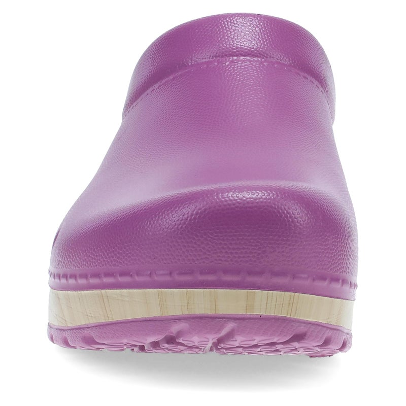 Dansko Kane Slip-On Mule Clog - Lightweight Cushioned Comfort and Removable EVA Footbed with Arch Support - Easy Clean Uppers Orchid 8.5-9 M US - Image 4