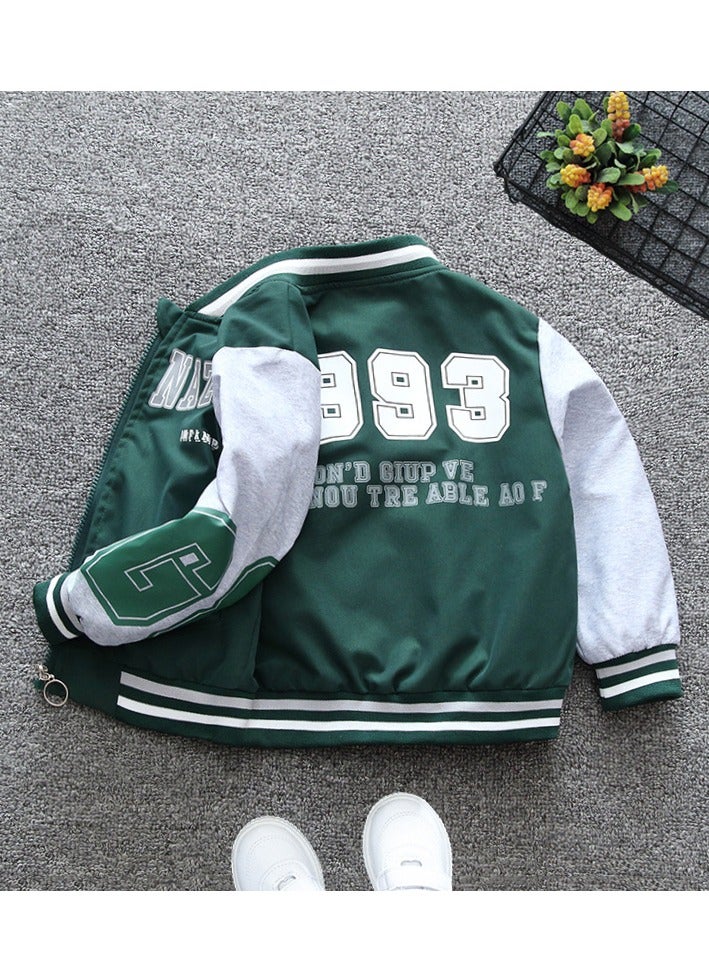 Boys Jacket 2024 Spring Casual Trendy Coat 1993 coat Green