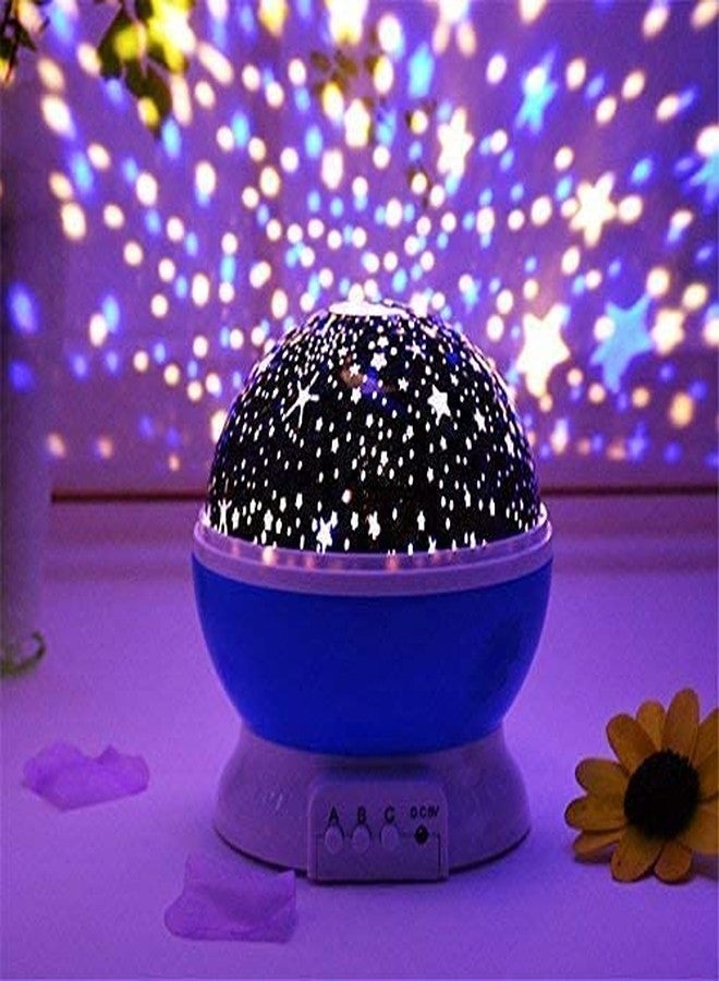 Deoxys Baby Night Light Moon Star Projector 360 Degree Rotation - 4 LED Bulbs 9 Light Color Changing with USB Cable, Unique Gifts for Men Women Kids Best Baby Gifts (DE-03) Multicolour - Image 2