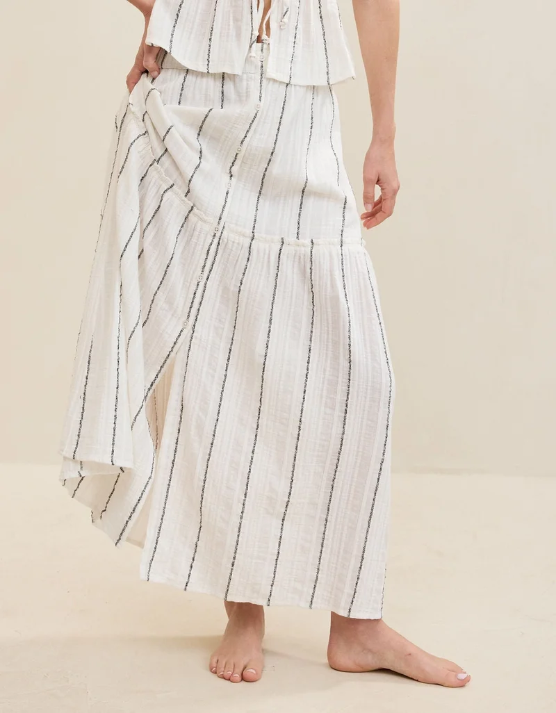 Aerie  Aerie Beach Texture Maxi Skirt for Women | Best Price UAE
