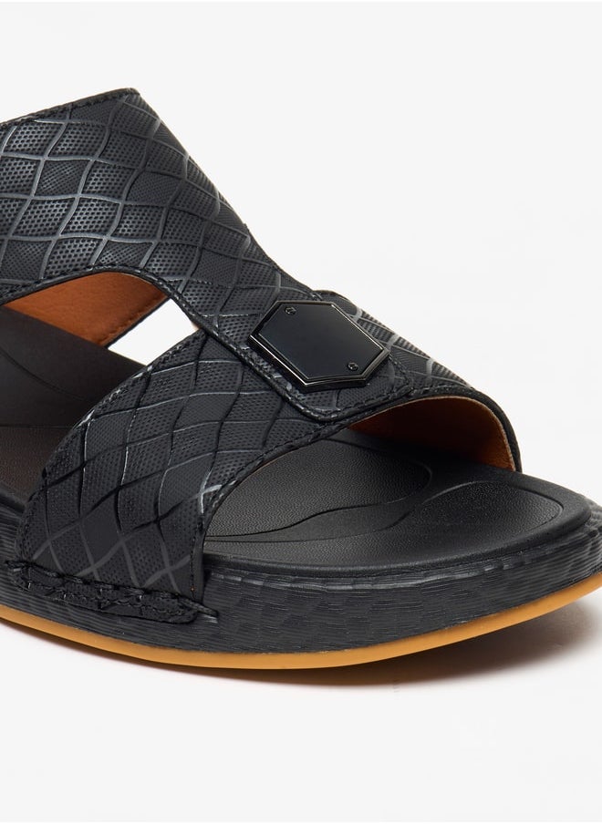 LBL by Shoexpress - Men's Textured Slip-On Arabic Sandals - Image 1