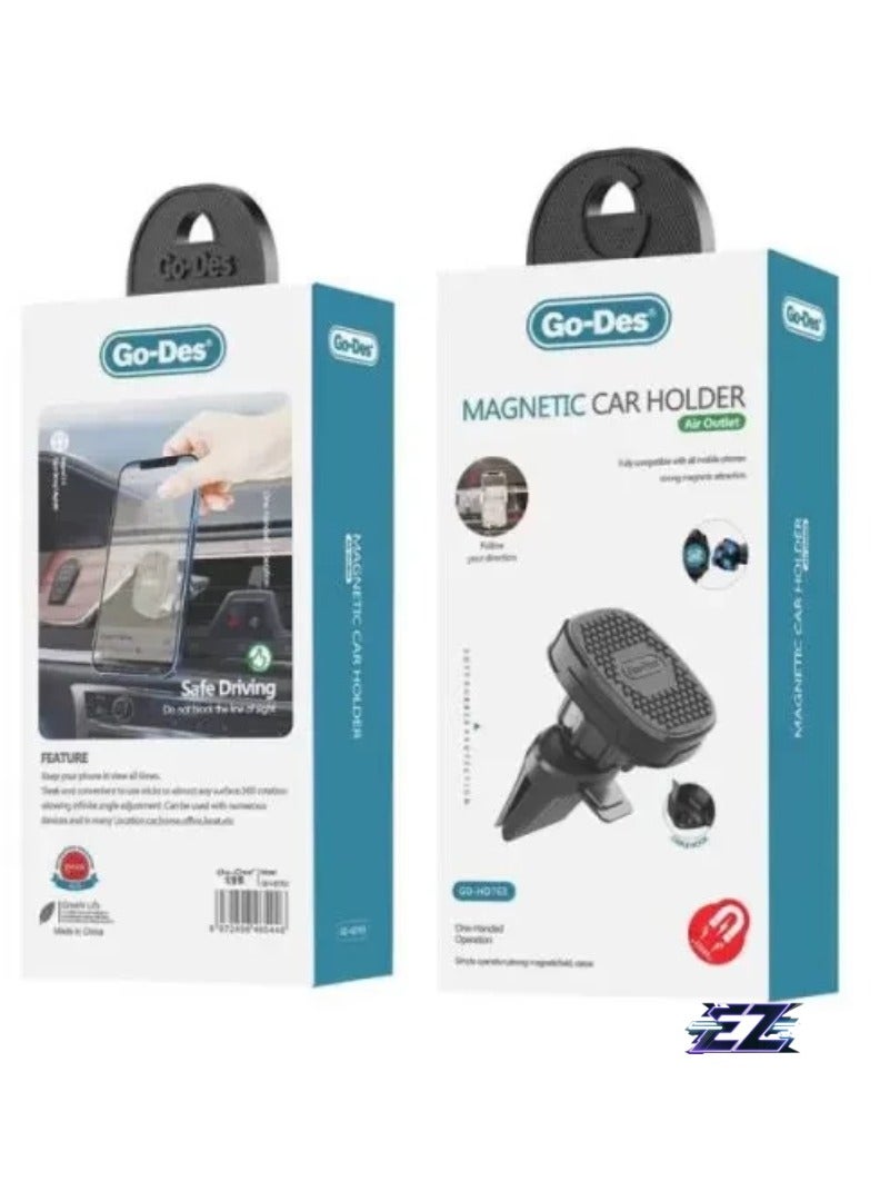 ELTRAZONE Magnetic Vehicle Telephone Holder – Universal Dashboard & Vent Mount for iPhone, Android & More - Image 4