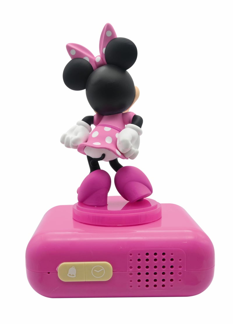 LEXiBOOK, Disney Minnie, Minnie Nightlight Alarm Clock, Sounds and Melodies, LCD Backlit Screen, Luminous, Snooze, Pink, RL800MN - Image 2