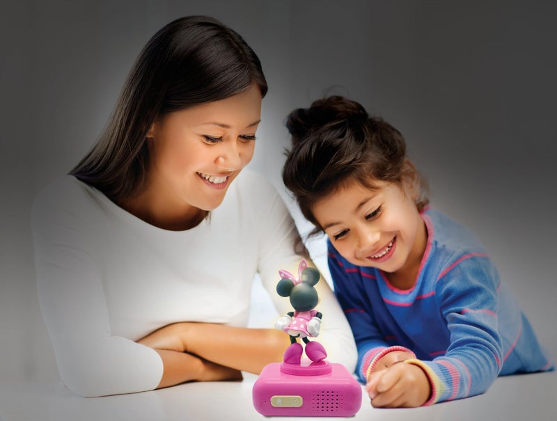 LEXiBOOK, Disney Minnie, Minnie Nightlight Alarm Clock, Sounds and Melodies, LCD Backlit Screen, Luminous, Snooze, Pink, RL800MN - Image 4