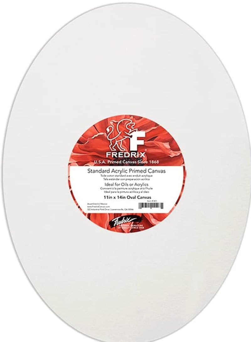 Fredrix 11 by 14Inch Oval Stretched Canvas - Image 2