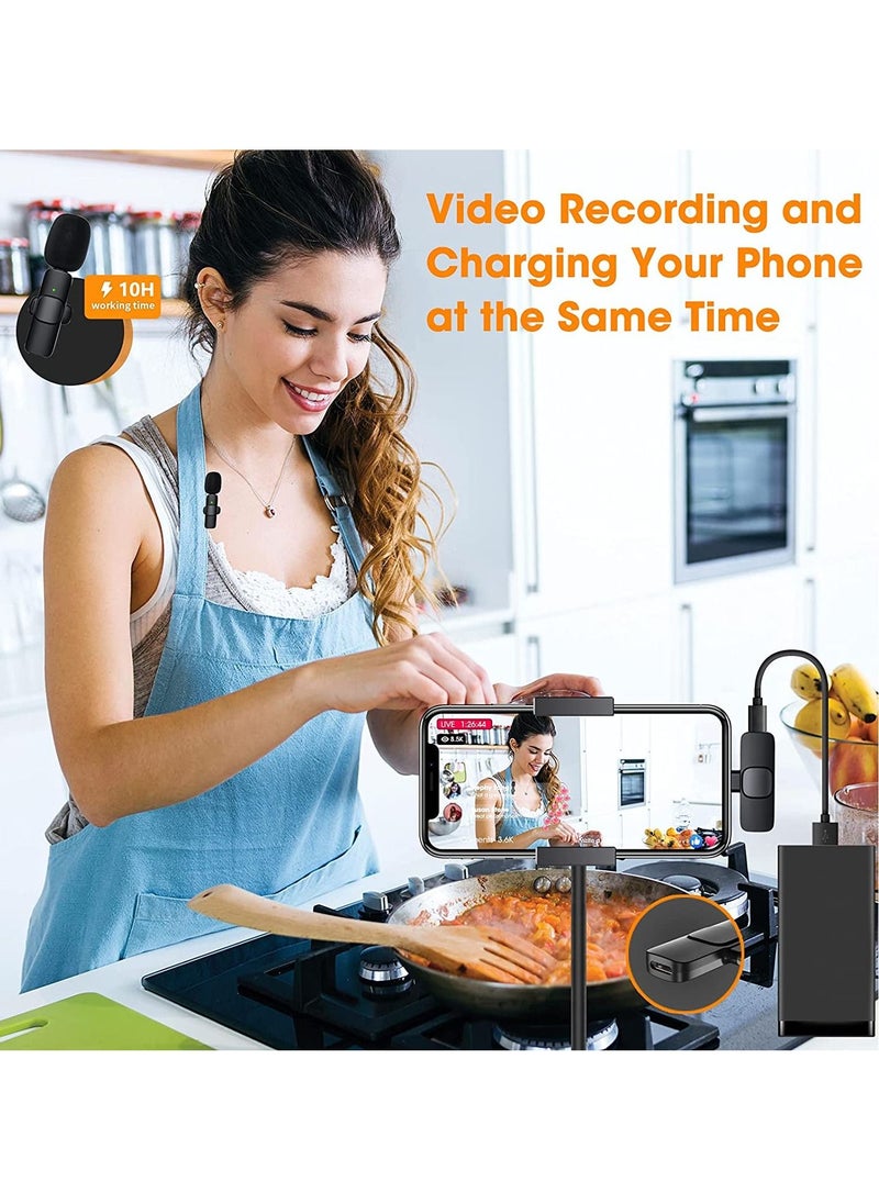 Generic - Wireless Lavalier Microphone for iPhone iPad Mini Mic for YouTube Facebook Live Stream TikTok Vlog Zoom Video Recording - Noise Reduction/No APP & Bluetooth Needed (Lightning) - Image 1