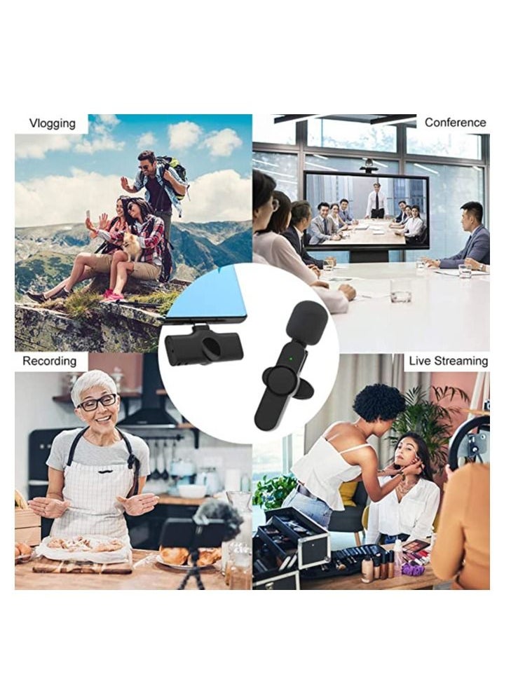 Generic - Wireless Lavalier Microphone for iPhone iPad Mini Mic for YouTube Facebook Live Stream TikTok Vlog Zoom Video Recording - Noise Reduction/No APP & Bluetooth Needed (Lightning) - Image 1