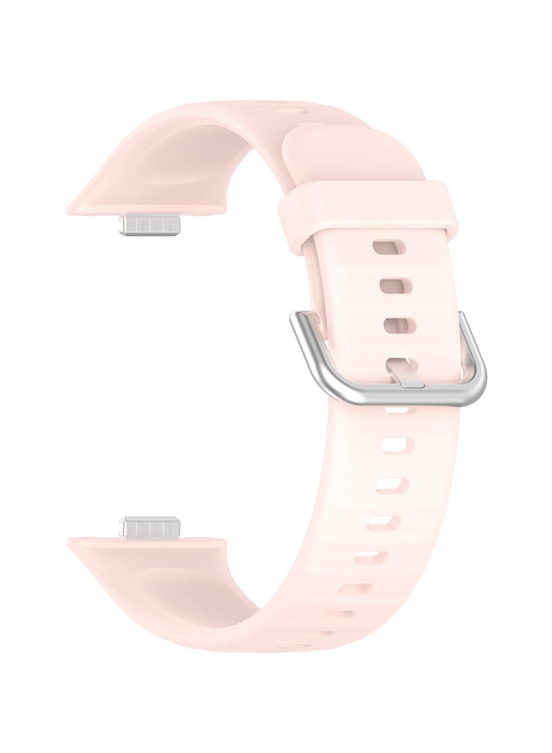 Watch Bands for Huawei Watch Fit 3 Adjustable Silicone Wristband Quick Release Strap Sport Replacement Band Compatible with Huawei Watch Fit3 Smart Watch (Pink)  - Image 3