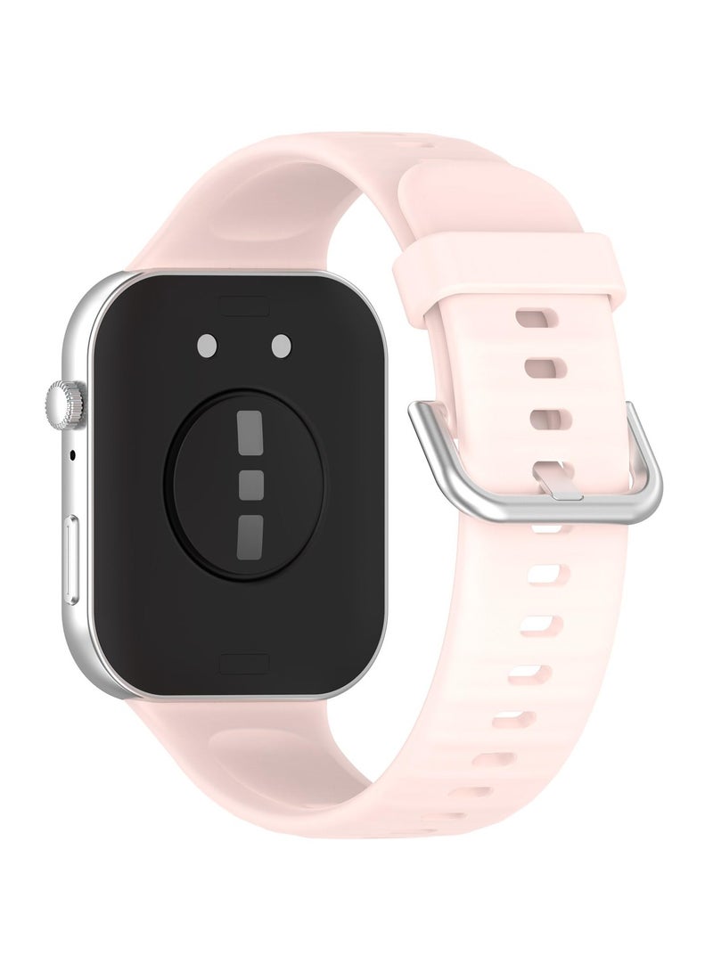 Watch Bands for Huawei Watch Fit 3 Adjustable Silicone Wristband Quick Release Strap Sport Replacement Band Compatible with Huawei Watch Fit3 Smart Watch (Pink)  - Image 2