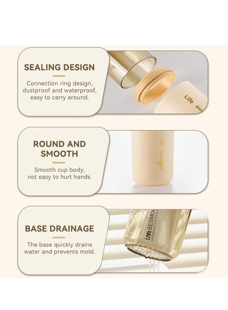 Captaintech Toothbrush Set with Soap Box for Travel, Soap Dish with Lid, Drainable and Portable Toothbrushes Storage Covers Case for Bathroom Gym Travel Camp - Image 1