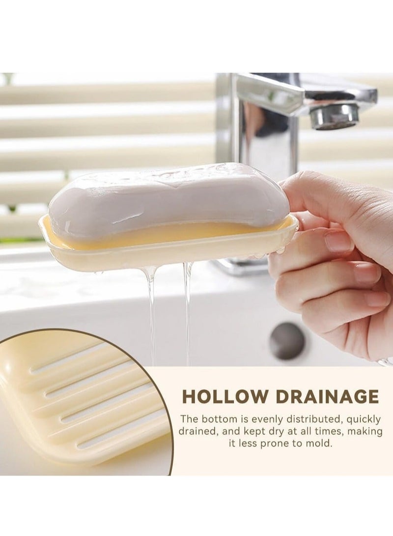 Captaintech Toothbrush Set with Soap Box for Travel, Soap Dish with Lid, Drainable and Portable Toothbrushes Storage Covers Case for Bathroom Gym Travel Camp - Image 2