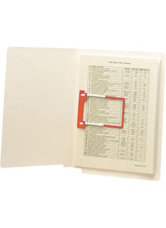 Smead UClip Bonded Fastener 2 Capacity Red 100 per Box 68260