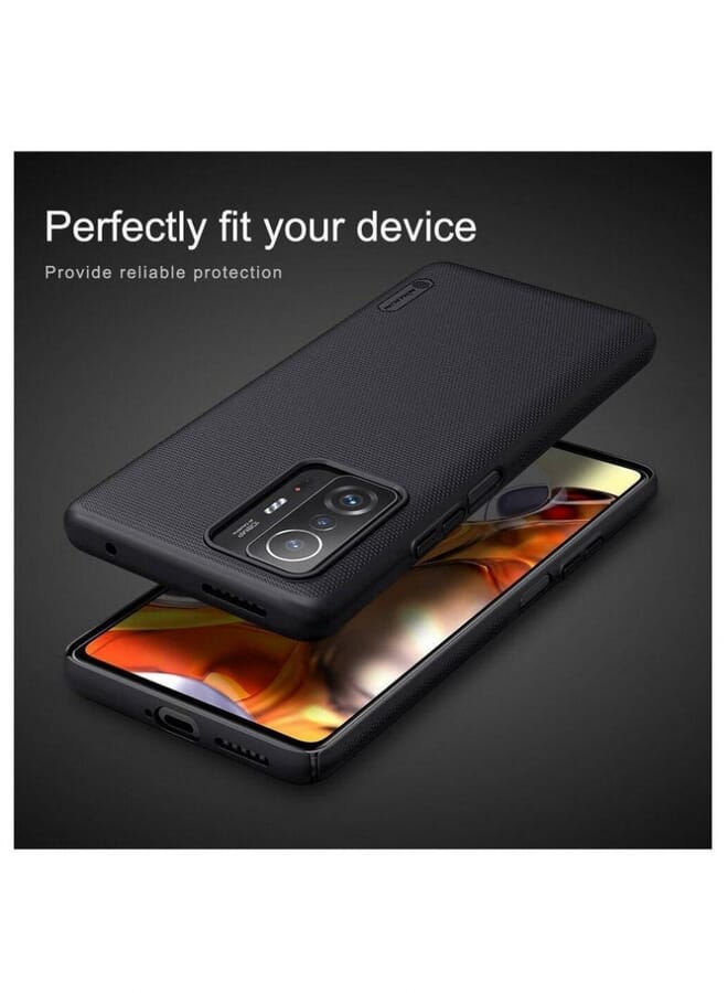 Nillkin Super Frosted Shield Back Hard Case Cover For Xiaomi Mi 11T/11T Pro Black - Image 3