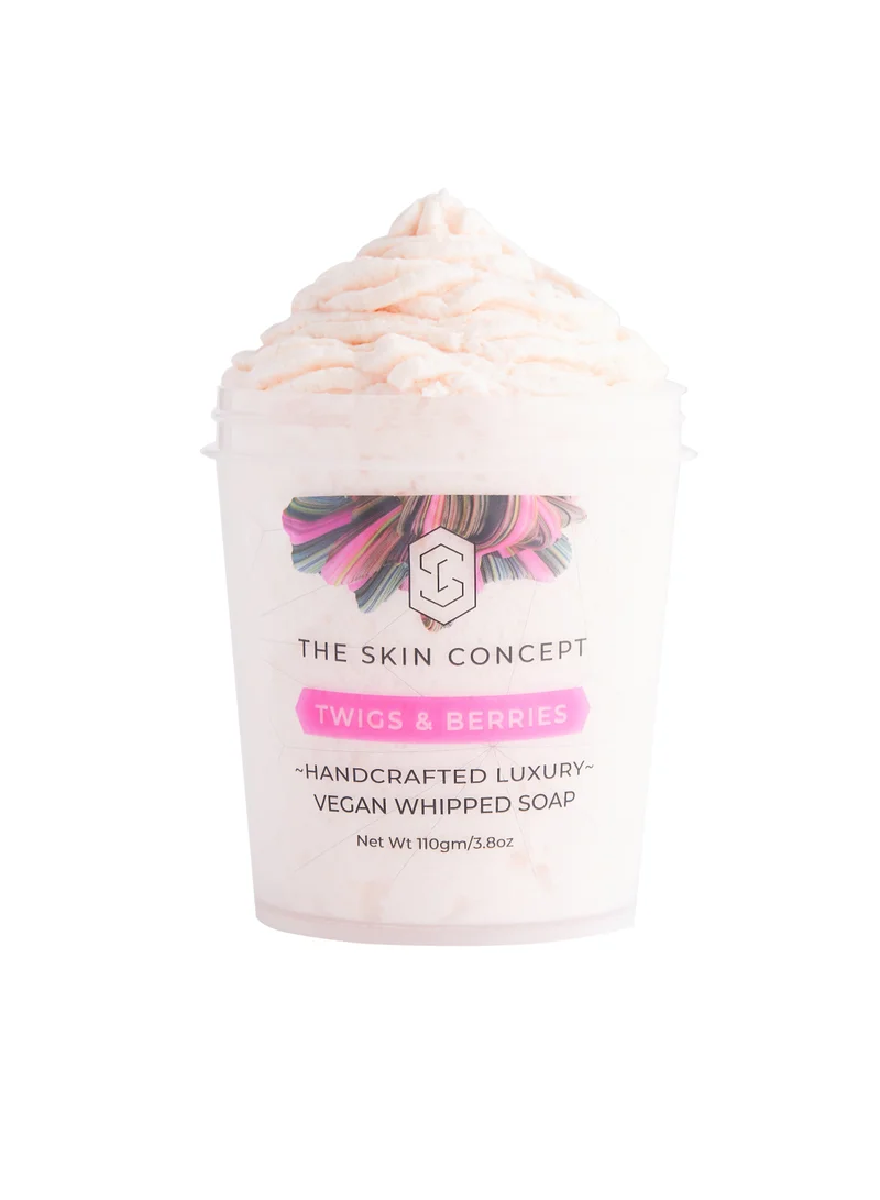 The Skin Concept 5 in 1 Handmade Vegan Whipped Soap - Twigs and Berries