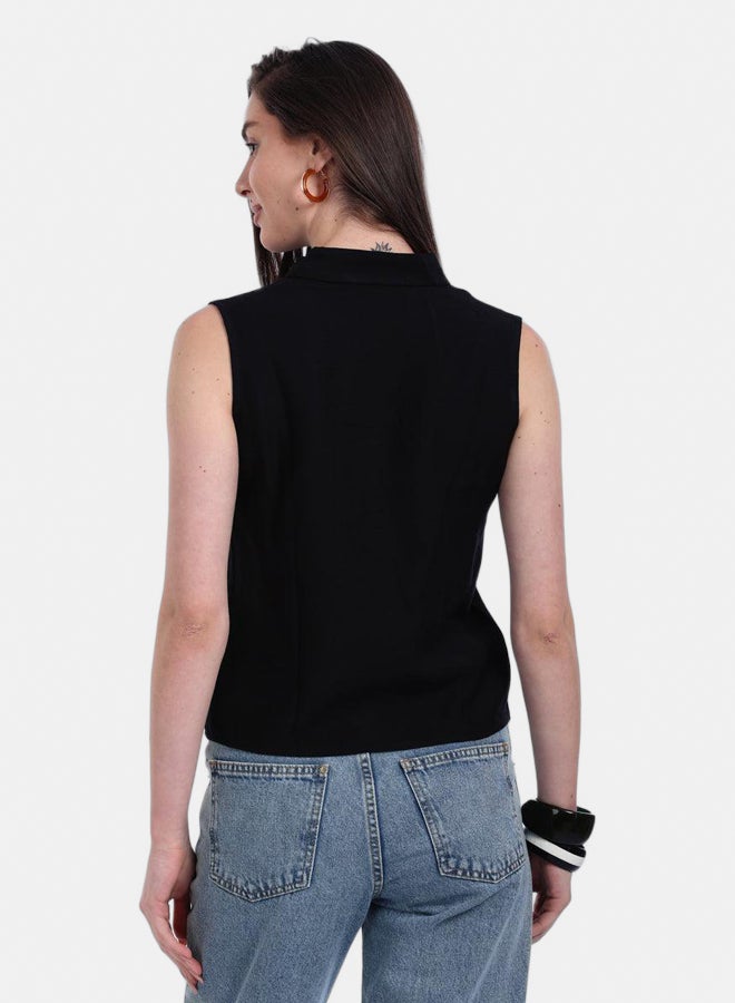Carina Collared Sleeveless Shirt - Image 3